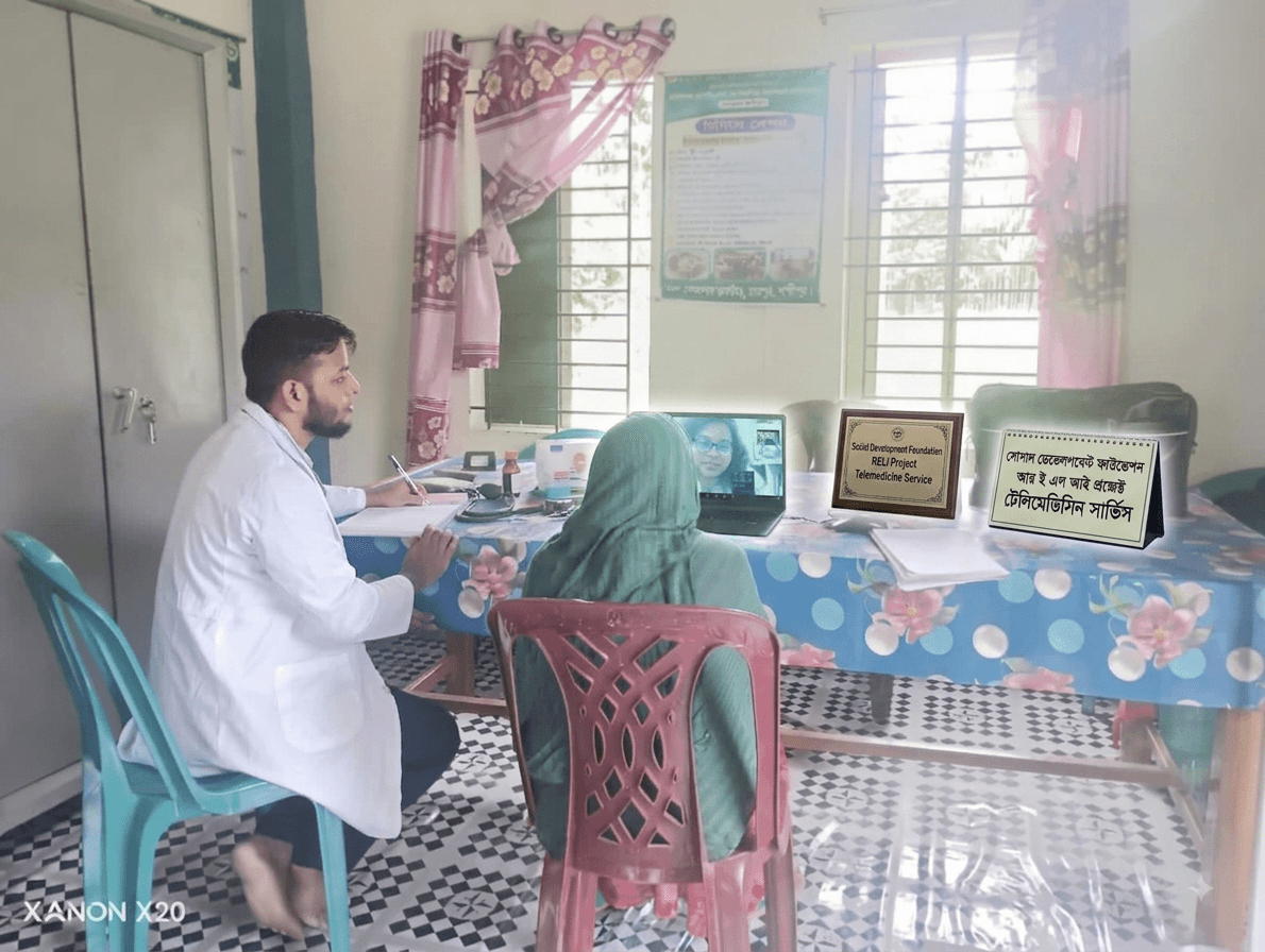 সোশ্যাল ডেভেলপমেন্ট ফাউন্ডেশন (SDF)-এর টেলিমেডিসিন সেবায় প্রত্যন্ত অঞ্চলে স্বাস্থ্যসেবার আলো